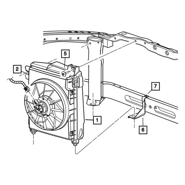 Mopar® 55055958AA HVAC Heater Hose Bracket