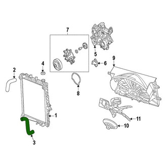 Dodge OE - Lower Radiator Coolant Hose