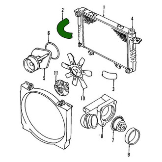 Ram OE - Lower Radiator Coolant Hose