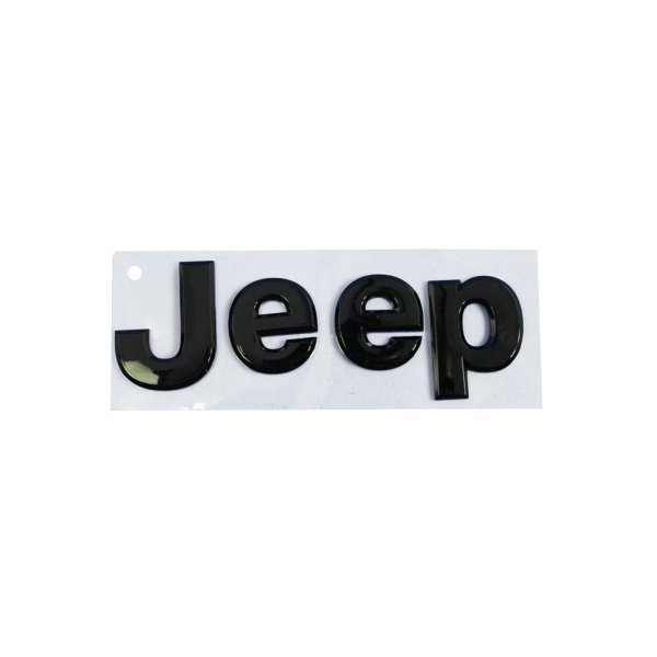 Mopar® - "Jeep" Nameplate Black Hood Emblem