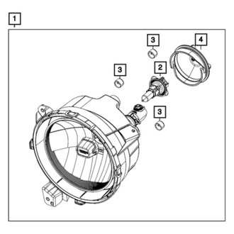 Jeep OE - Front Right Headlight Assembly