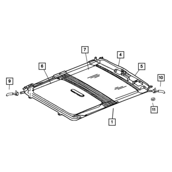 Mopar® - Sunroof Glass