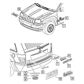 Jeep OE - Rear Hatch Emblem