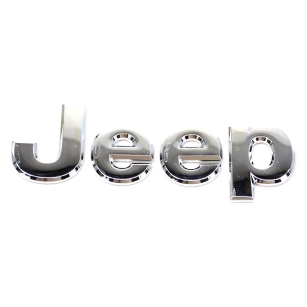 Mopar® - "Jeep" Nameplate Chrome Hood/Hatch Emblem