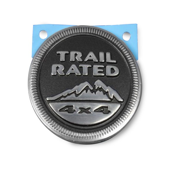 Mopar® - "Trail Rated 4 x 4" Medallion Chrome/Black Front Fender Emblem