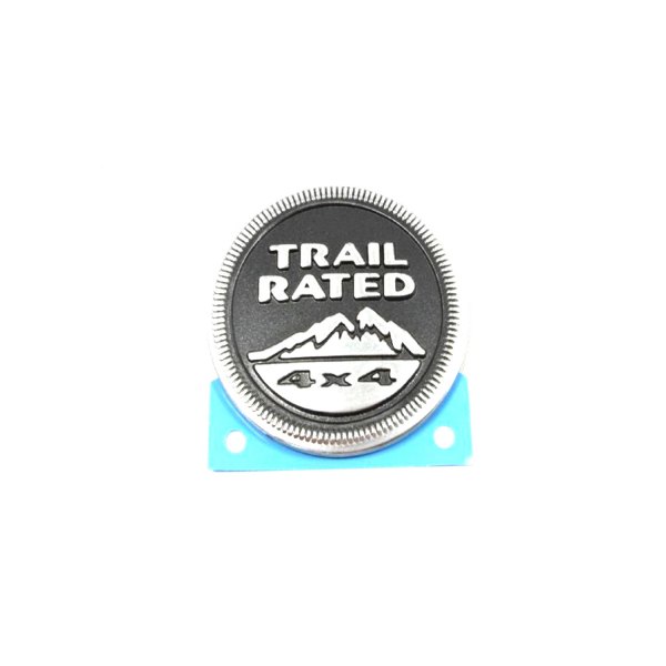 Mopar® - "Trail Rated 4 x 4" Medallion Chrome/Black Front Fender Emblem
