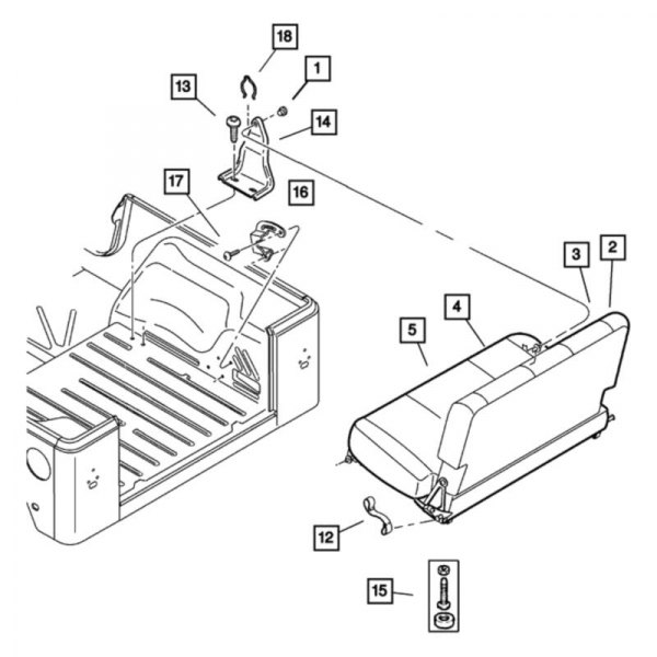 Mopar® - Seat Pivot Bracket