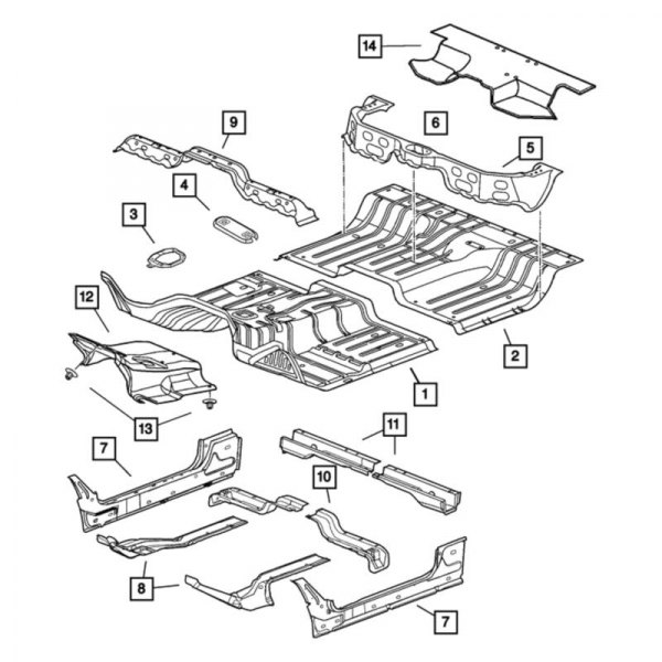 Mopar® - Seat Mounting Bracket