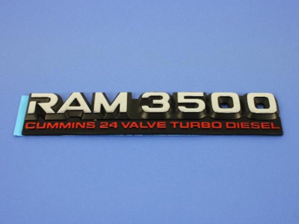 Mopar® - "RAM 3500 Cummins Turbo Diesel" Chrome Front Door Emblem