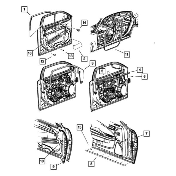 Mopar® - Door Window Molding