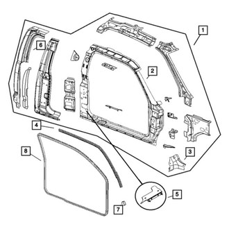 Mopar® - Passenger Side B-Pillar Reinforcement