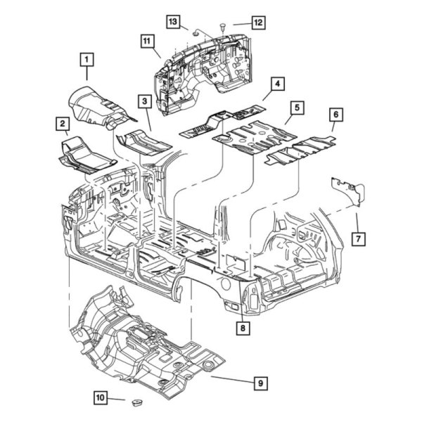 Mopar® - Rear Driver Side Sound Absorber