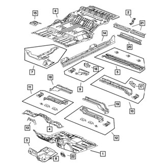 Mopar® - Floor Pan Crossmember