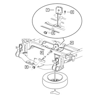 Mopar® - Rear Spare Tire Hoist