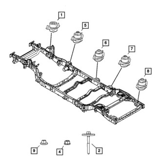 Mopar® - Body Hold Down Insulator