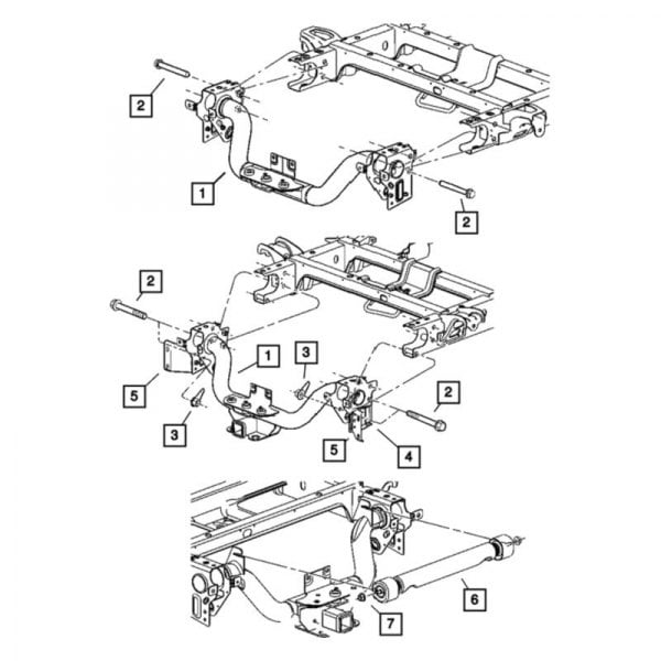 Ram OE 55366957AG - Beam Axle Damper