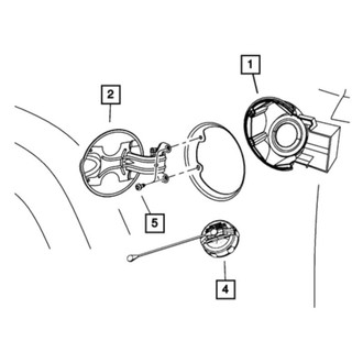 Jeep OE - Rear Fuel Filler Door