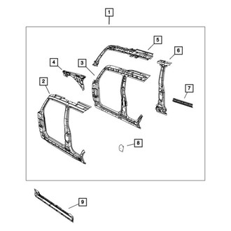 Mopar® - Passenger Side Quarter Panel Reinforcement