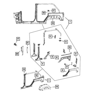 Mopar® - Wheel Housing Bracket