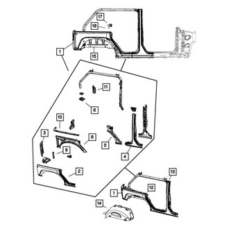 Mopar® - Rear Driver Side Quarter Panel Patch