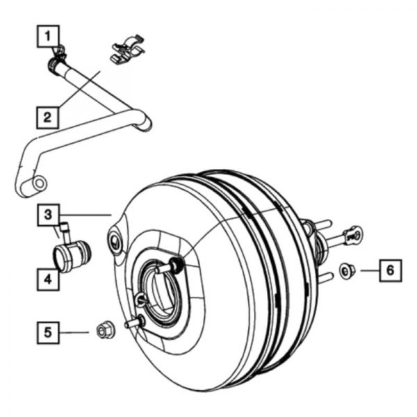 Mopar® - Brake Booster Vacuum Hose