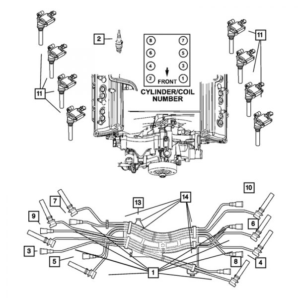 Mopar® 56028378AC Spark Plug Wire