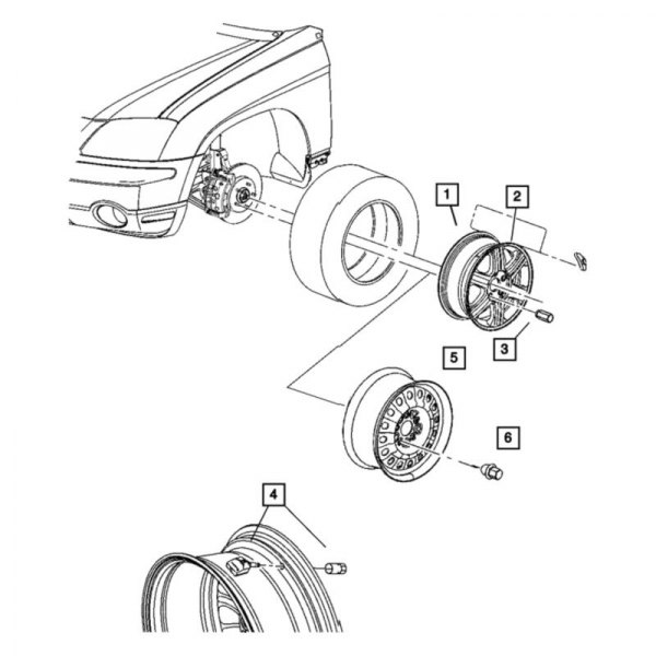 Mopar® - Tire Pressure Monitoring System Sensor Nut