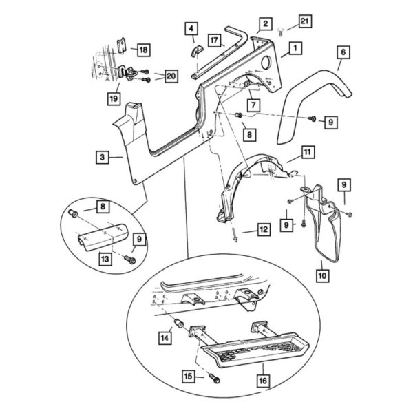 Mopar® - Wheel Housing Side Panel