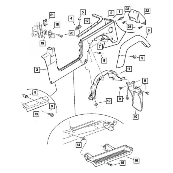 Mopar® - Wheel Housing Side Panel