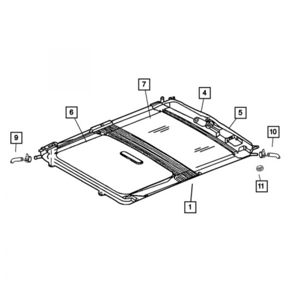 Mopar® - Sunroof Sunshade