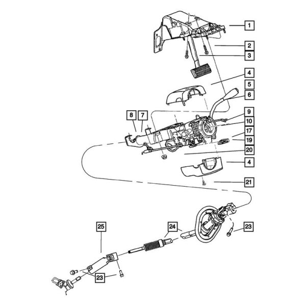 Mopar® - Upper Steering Column Cover