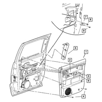 Ram OE - Right Door Window Molding