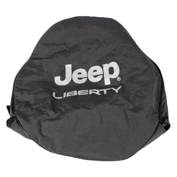 Mopar® - 30" Black Spare Tire Cover with Jeep Liberty Logo