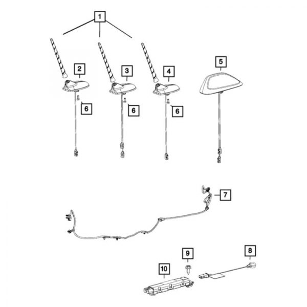 Mopar® - Radio Antenna Assembly