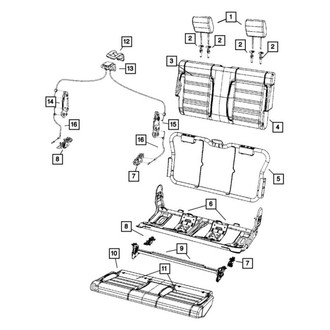 Jeep OE - Rear Headrest