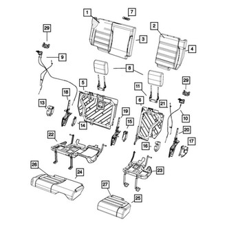 Jeep OE - Rear Headrest