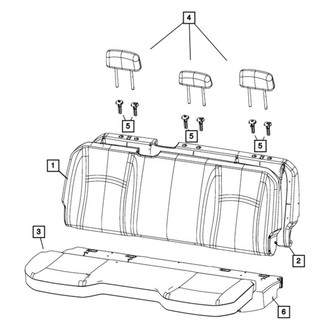 Mopar® - Rear Seat Cushion Cover