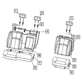 Ram OE - Rear Outer Headrest