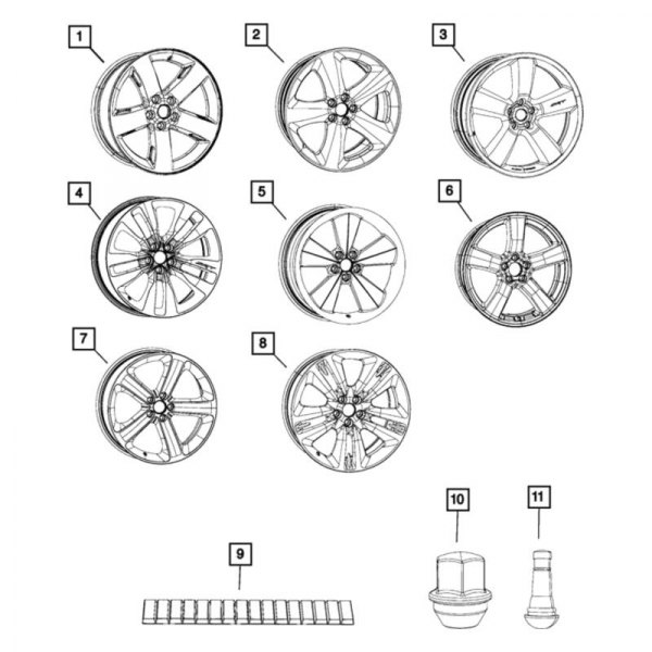 Mopar® 5PE92DX8AB WheelAluminum