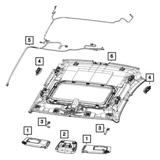 Mopar® - Driver Side Sun Visor