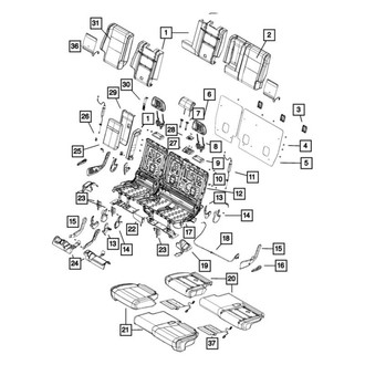 Jeep OE - Rear Right Seat Cover