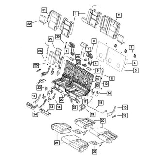 Jeep OE - Rear Right Seat Cover