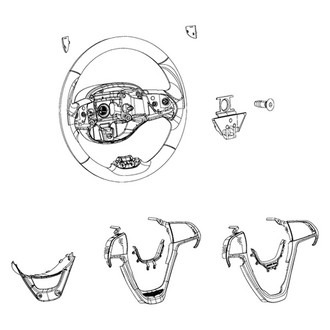 Mopar® - Brown Upper Steering Wheel Bezel
