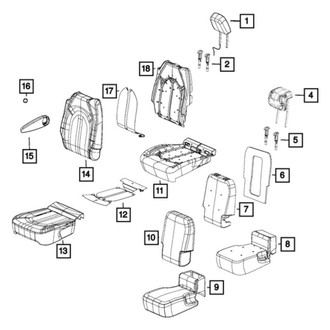 Chrysler OE - Front Headrest Guide