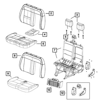 Ram OE - Front Right Headrest Guide