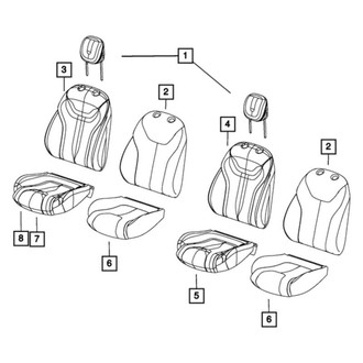 Dodge OE - Front Left Seat Cover