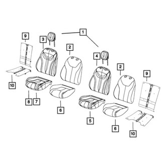 Dodge OE - Front Left Seat Cover