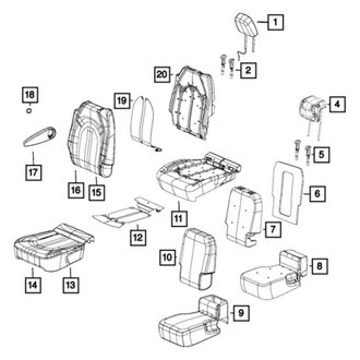 Mopar® - 2nd Row Armrest