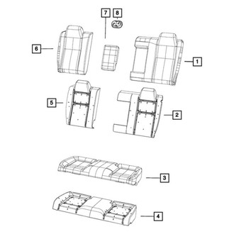 Dodge OE - Rear Seat Cover
