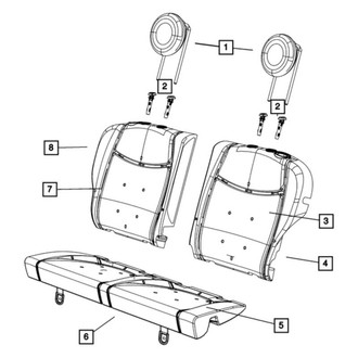 Mopar® - Second Row Headrest